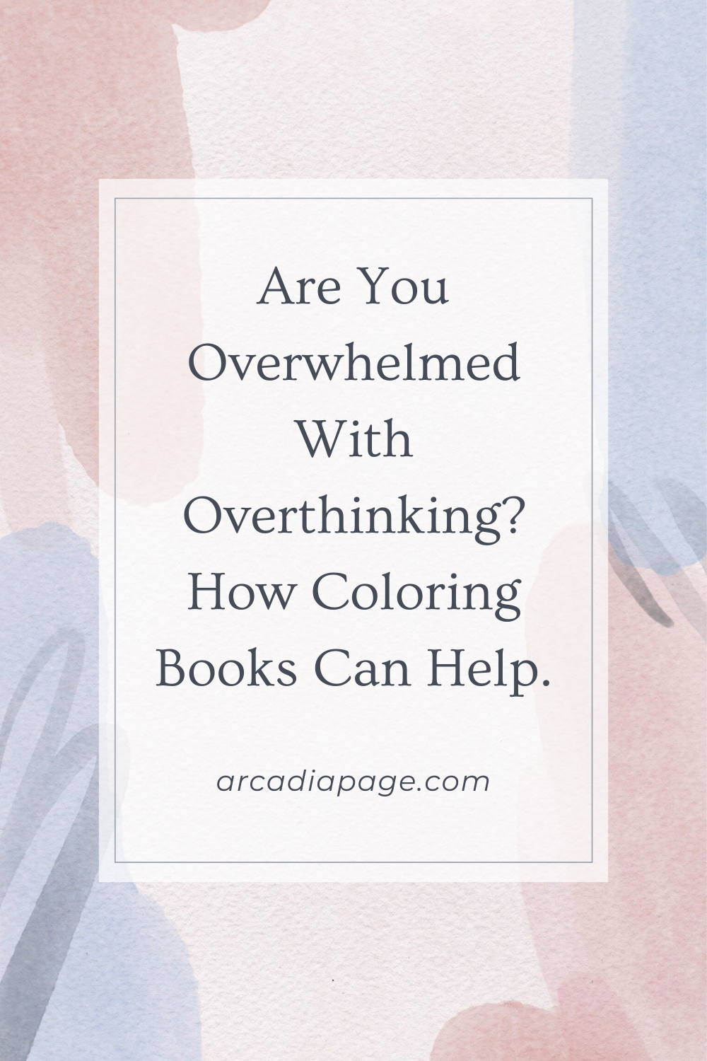 Coloring books can relieve anxiety and stress